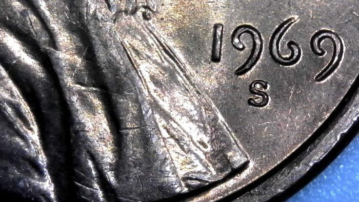 1969-S-Lincoln-Memorial-Cent-RPM-Number?-Found-In-Circulated-Bankroll
